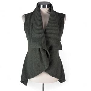 Christopher & Banks Medium Tie Back Sweater Vest Cotton Acrylic Nylon